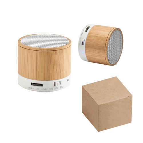 Speaker c/ mic. Bambú